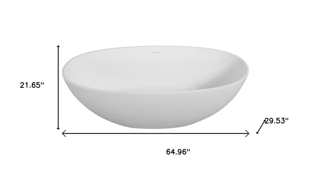 Serene 65" Freestanding Acrylic Soaking Tub