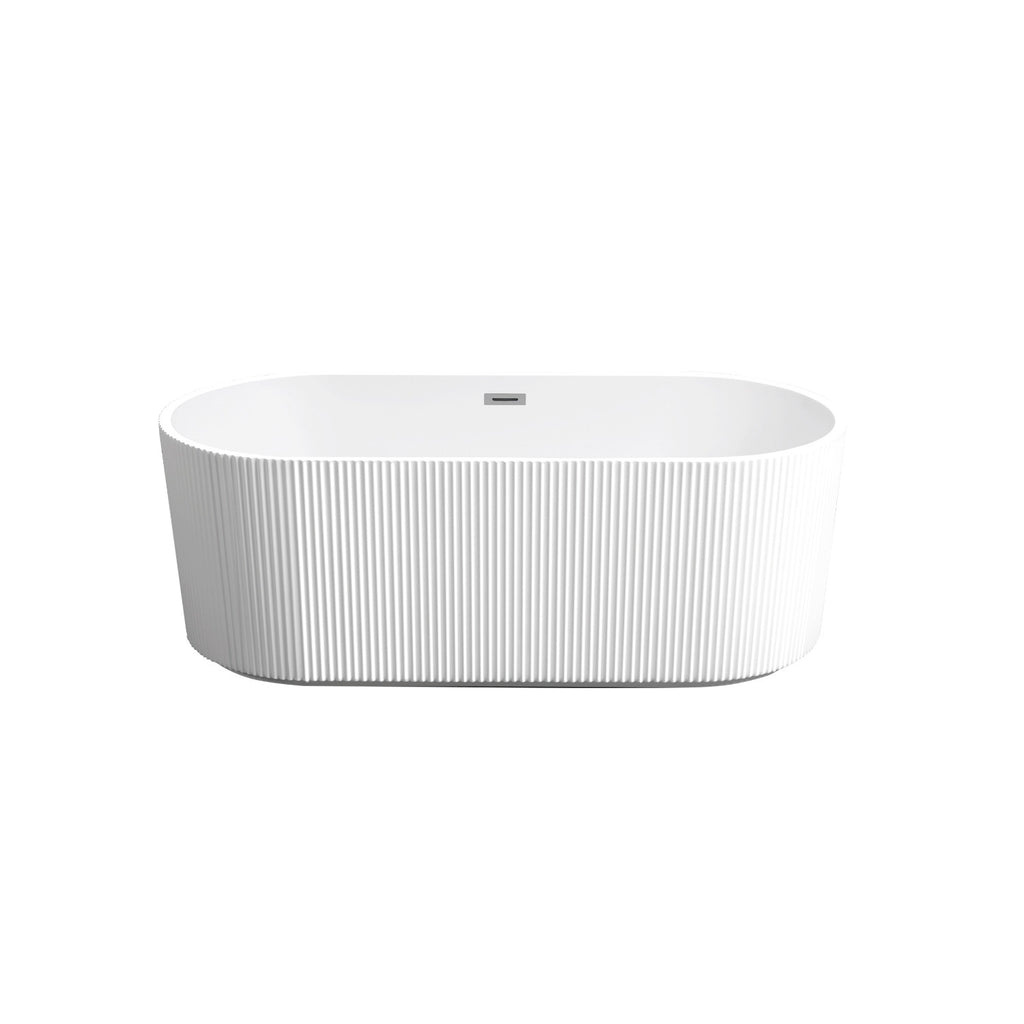 Serene 59" Freestanding Acrylic Soaking Tub