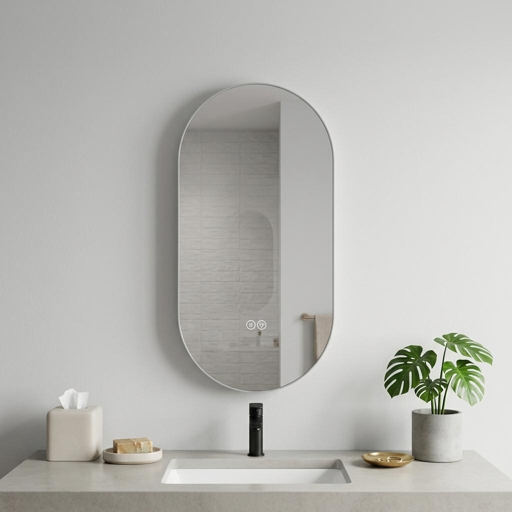 Oval 48" LED Anti-Fog Vanity Mirror