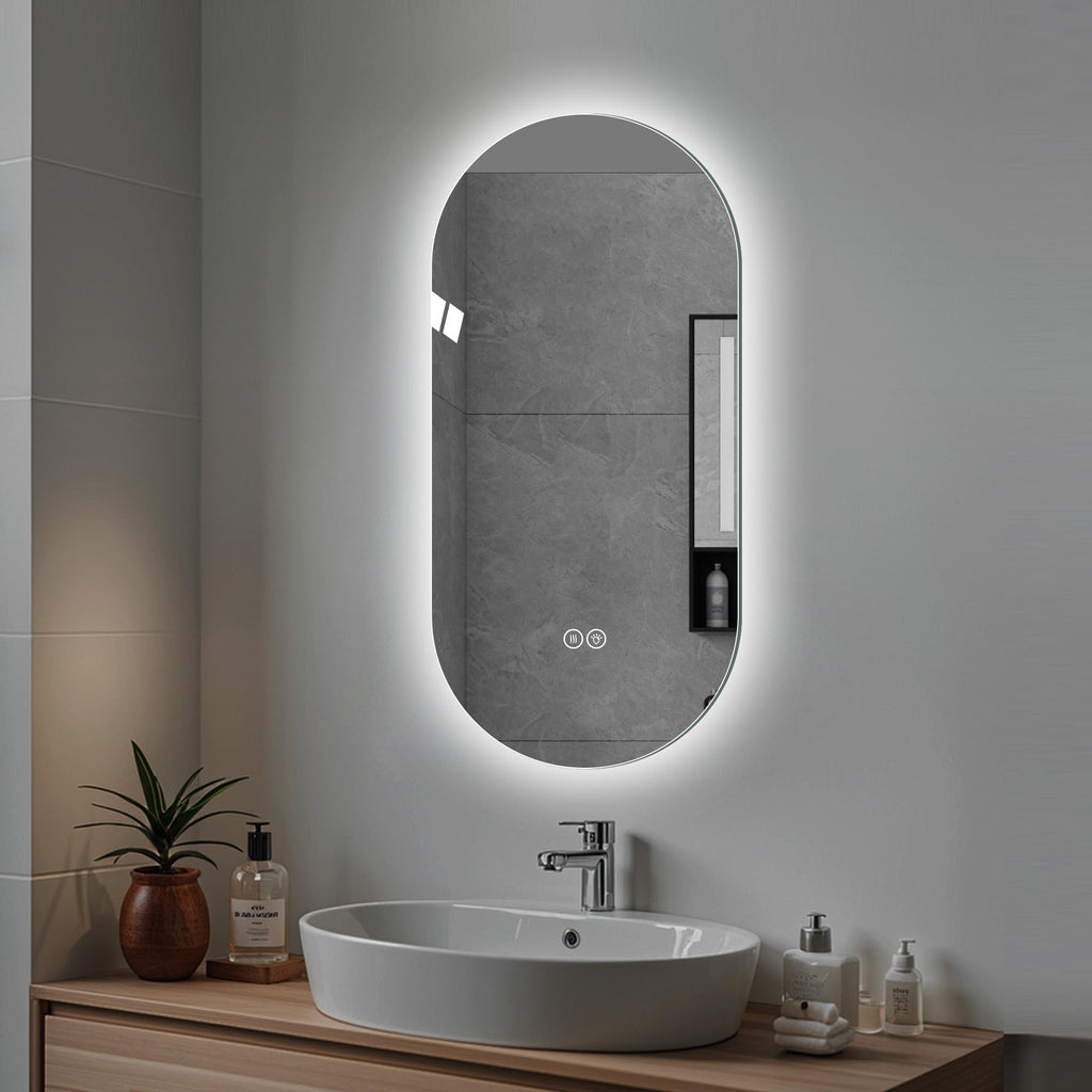Oval 48" LED Anti-Fog Vanity Mirror
