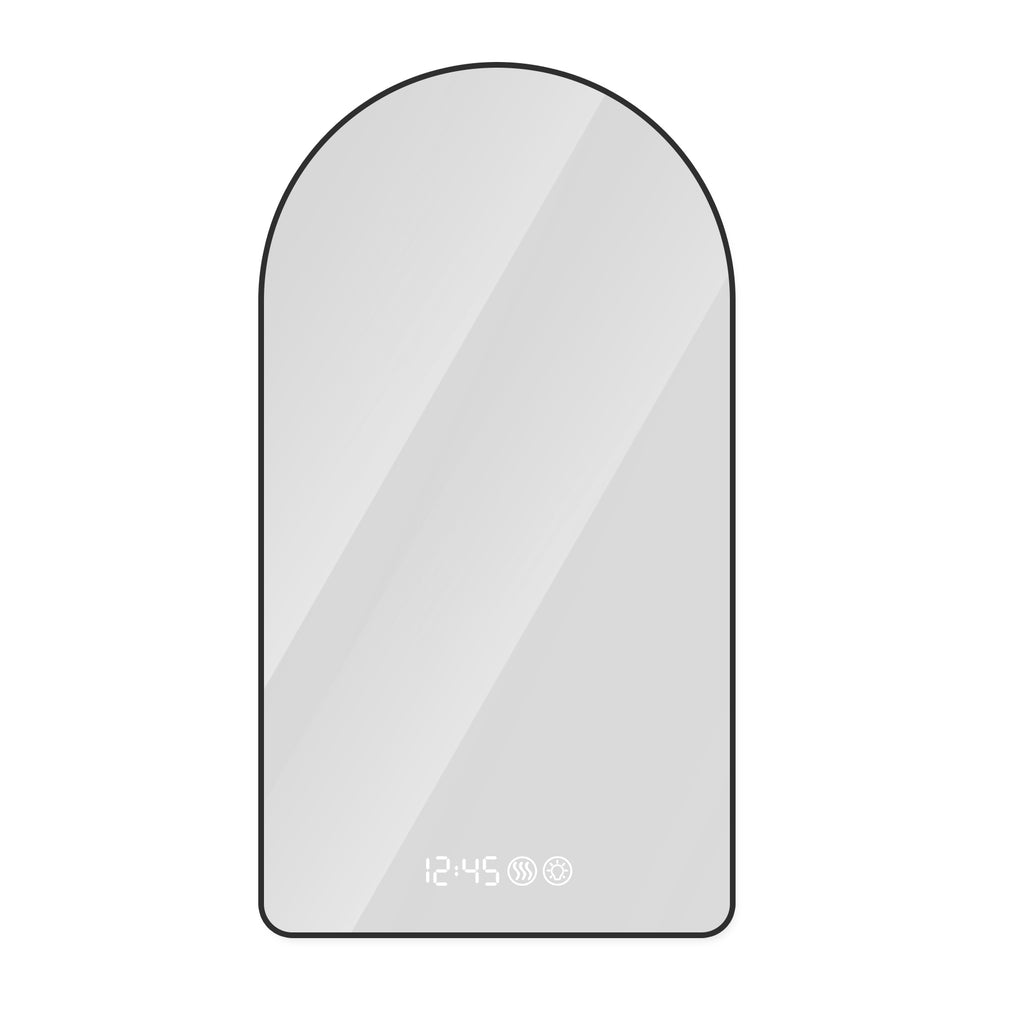 Noir 48" Black Arch LED Anti-Fog Mirror