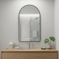 Noir 48" Black Arch LED Anti-Fog Mirror