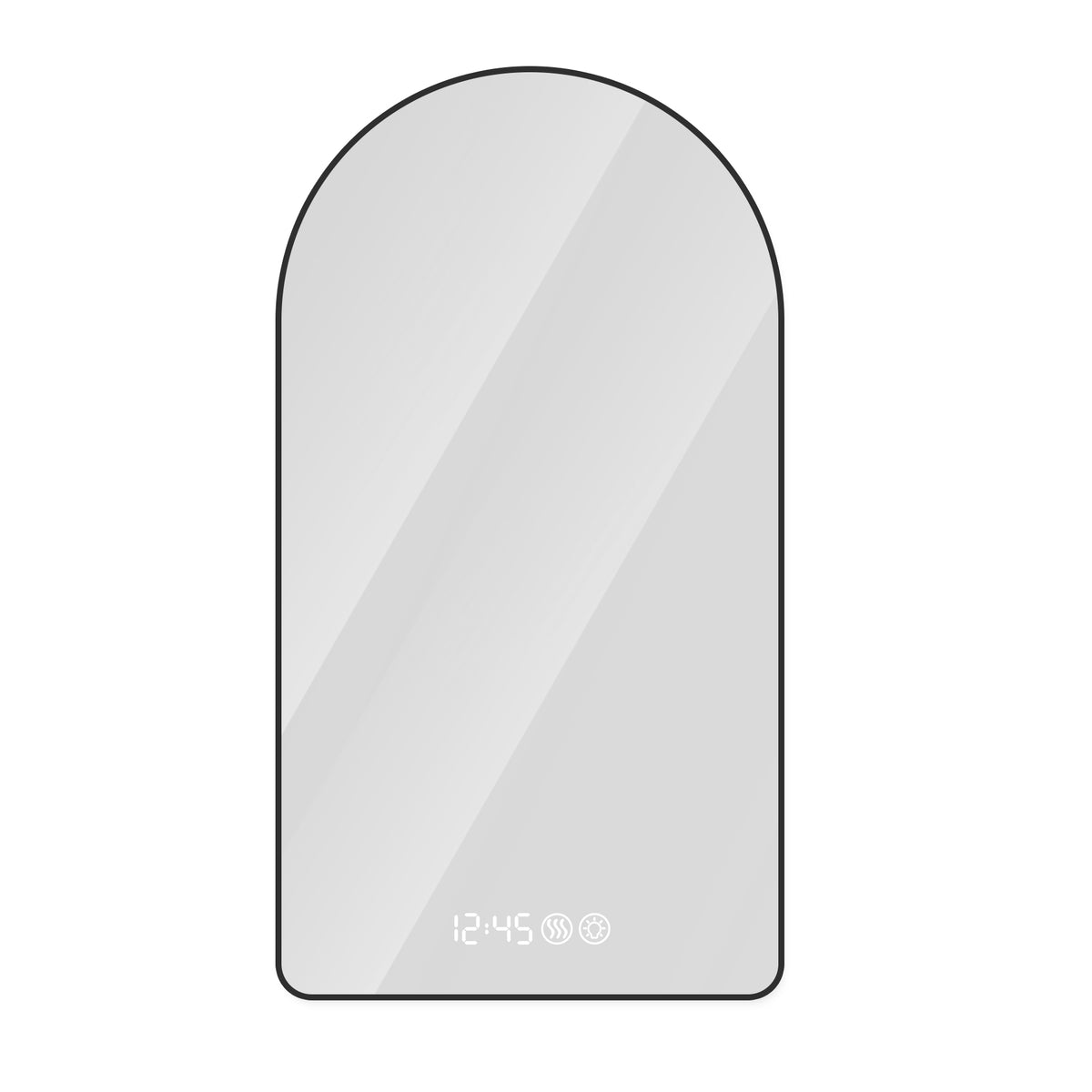 Noir 59" Black Arch LED Anti-Fog Mirror