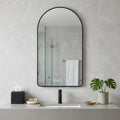 Noir 59" Black Arch LED Anti-Fog Mirror