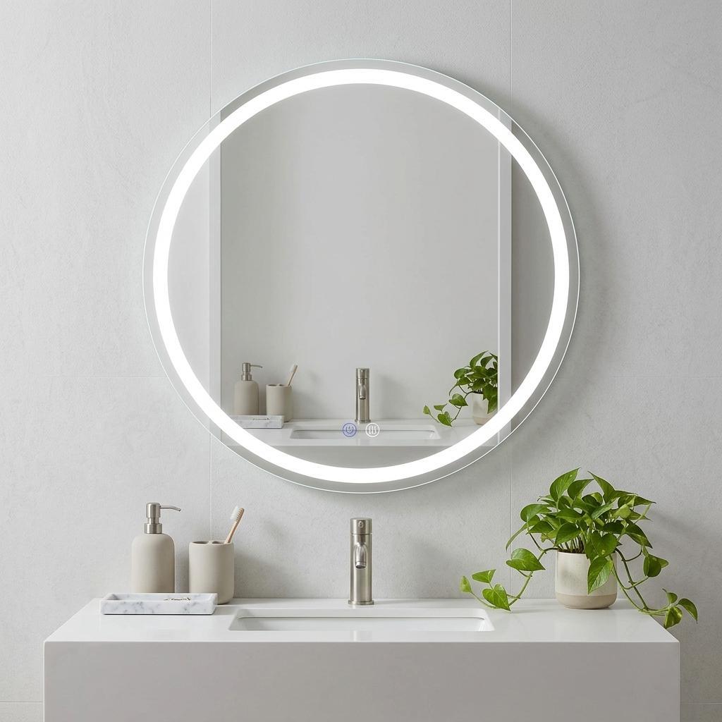 Halo 24" Round LED Anti-Fog Mirror