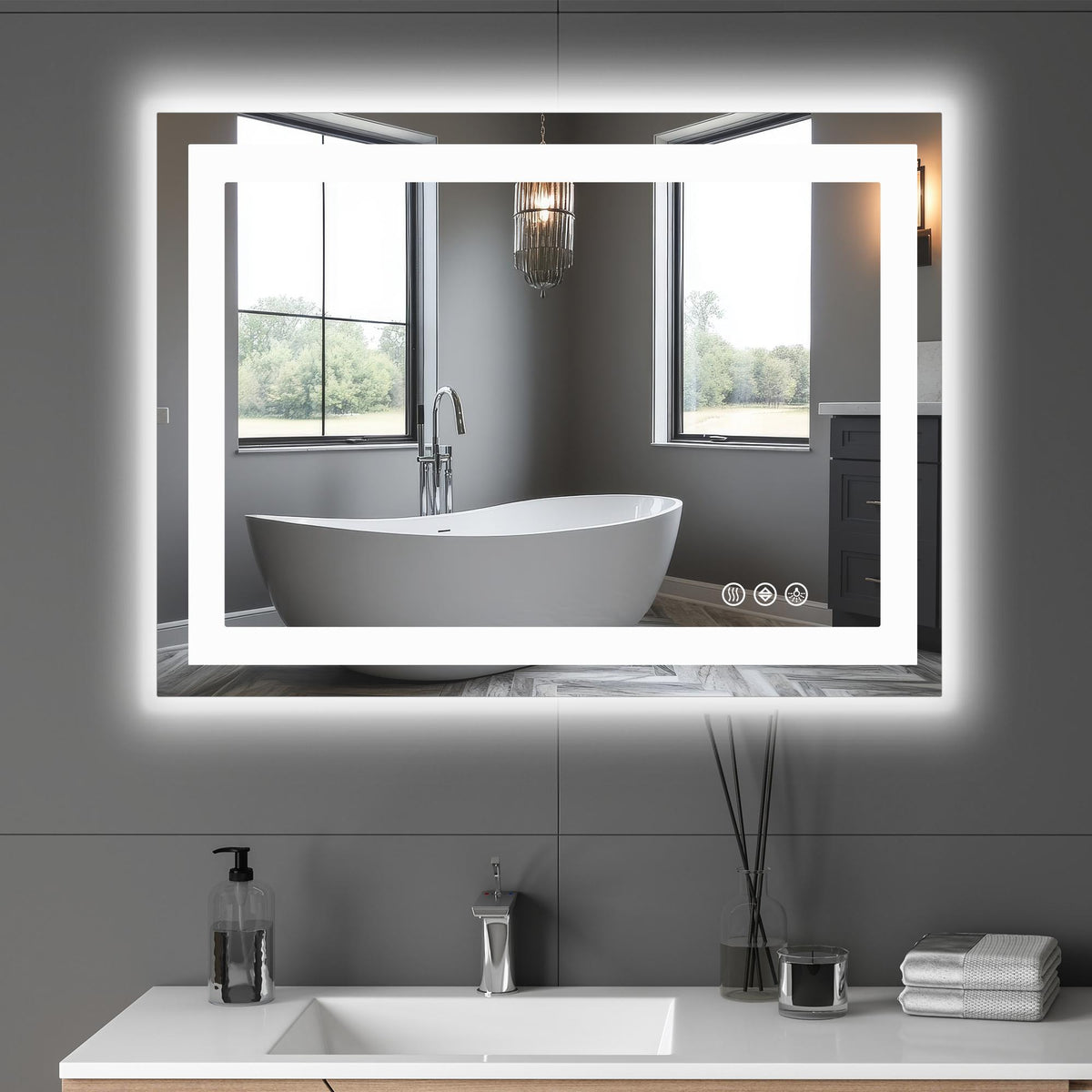 Lumen 20" LED Anti-Fog Vanity Mirror