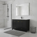 Classic 48" Vanity with Cultured Marble Top & Sink, Black