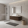 Alder 48" Floating Vanity with White Ceramic Sink