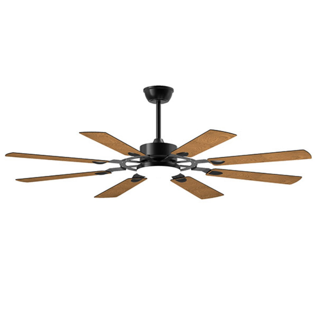 Prairie 60 inch Windmill Ceiling Fan with Light, Black