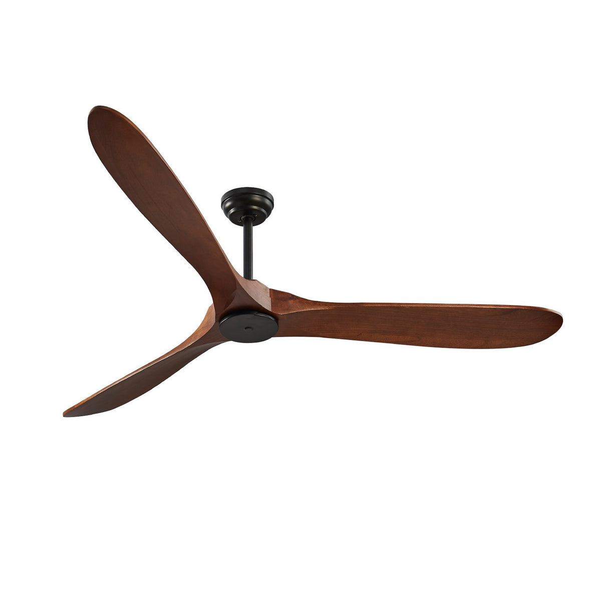 Cypress 72 inch Three Blade Wood Ceiling Fan, Walnut