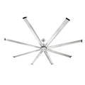 Aero 96 inch Aluminum Ceiling Fan, Brushed Nickel
