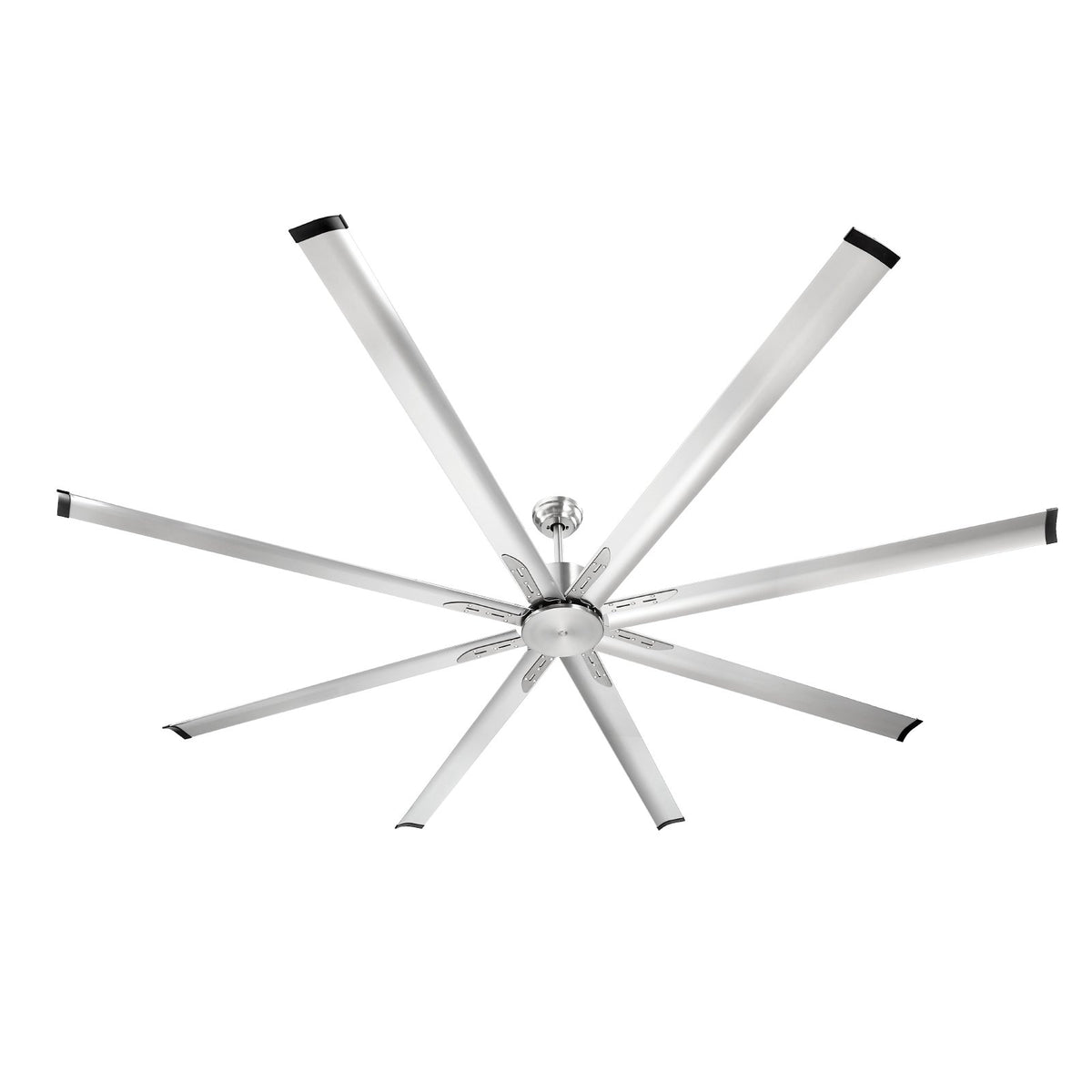 Aero 96 inch Aluminum Ceiling Fan, Brushed Nickel